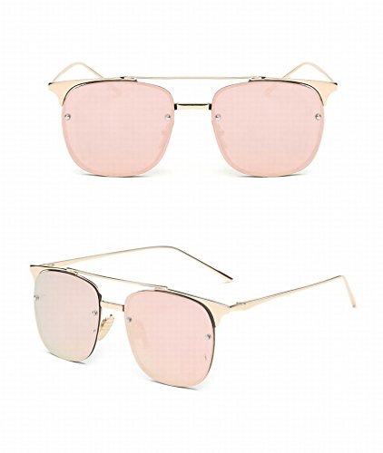 Lunettes poudre progressive en cadre doré pour protection solaire et accessoire de mode