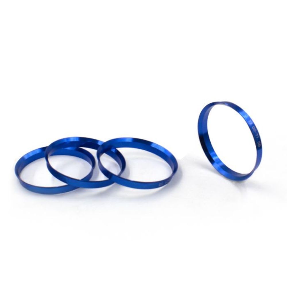Wheel Accessories Parts 4 Pcs Aluminum Hub Centric Rings OD 73.00mm ID 56.10mm Fits Acura ｜ Honda ｜ Subaru ｜ Hubs