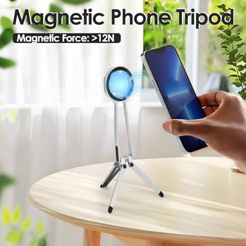Trípode magnético para iPhone 16 que soluciona tomas movidas en soportes de mesa 6