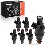 A-Premium Fuel Injectors Set of 6 Compatible with Jeep XJ Series Wagoneer, Cherokee, MJ Series Comanche, 1987-1990