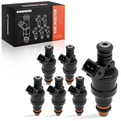 A-Premium Fuel Injectors Set of 6 Compatible with Jeep XJ Series Wagoneer, Cherokee, MJ Series Comanche, 1987-1990