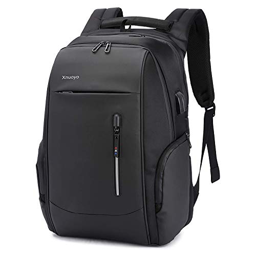 Xnuoyo Mochilas Portatil 15.6 Pulgadas  con Puerto de Carga USB  Resistente al Agua Multifuncional