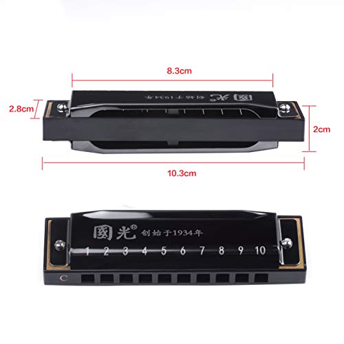 Harmonica Rayzm, Harmonica Diatonique 10 Trous 20 Tons, Harmonica Blues Harp pour adultes et enfants, Anches Responsive… - Les Beatles, Paul McCartney, John Lennon, RIngo Starr, George Harrison Harmonica Rayzm, Harmonica Diatonique 10 Trous 20 Tons, Harmonica Blues Harp pour adultes et enfants, Anches Responsive… – Image 3