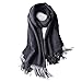 Fashionable Scarf Soft And Comfortable Enough Women Scarf Tassel Shawl Scarves Winter Warm Wedding Party Girls Blanket Scarf Wrap For Christmas Or New Year Gift for Woman (Red Wine 70x200cm)