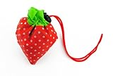 Leegoal(TM) Strawberry Folding Reusable Compact Eco Recycling Use Shopping Bag (Red Strawberry)