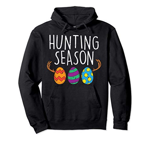 Hunting Season Eggs Deer Funny Easter Day Egg Hunt Hunter Sudadera con Capucha