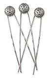 Länge der Haarnadeln ca. 7 cm, Durchmesser der Filigrankugel ca. 1,2 cm