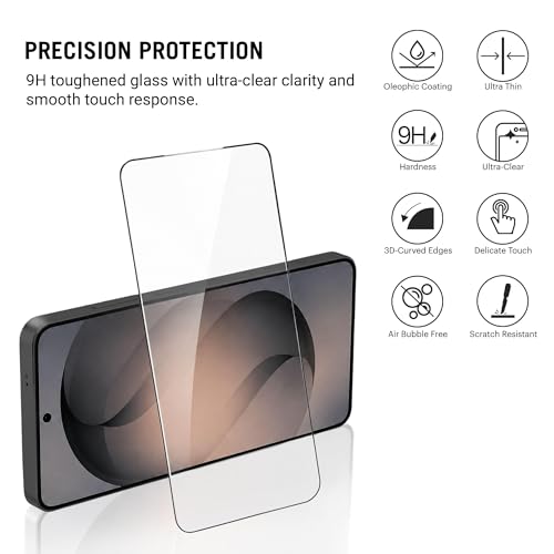 Image of DailyObjects ZeroBubble QwikInstall Privacy Screen Protector with Applicator Tray | Compatible with Samsung Galaxy S26