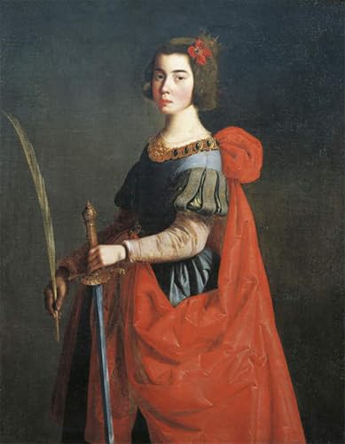 Peinture sur toile Sainte Catherine d'Alexandrie pour la décoration de chambre