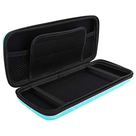 Fupi Game Machine Storage Bag, Game Console Protective Bag Velvet Lining EVA Hardhsell with Mesh Pocket for Switch Cover