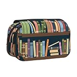 Design imprimé complet et élégant : montrez votre style avec des motifs imprimés complets sur tissu Oxford en polyester. Cette trousse à crayons avec imprimé de rat de bibliothèque de dessin animé ajoute une touche créative à votre collection de papeterie.