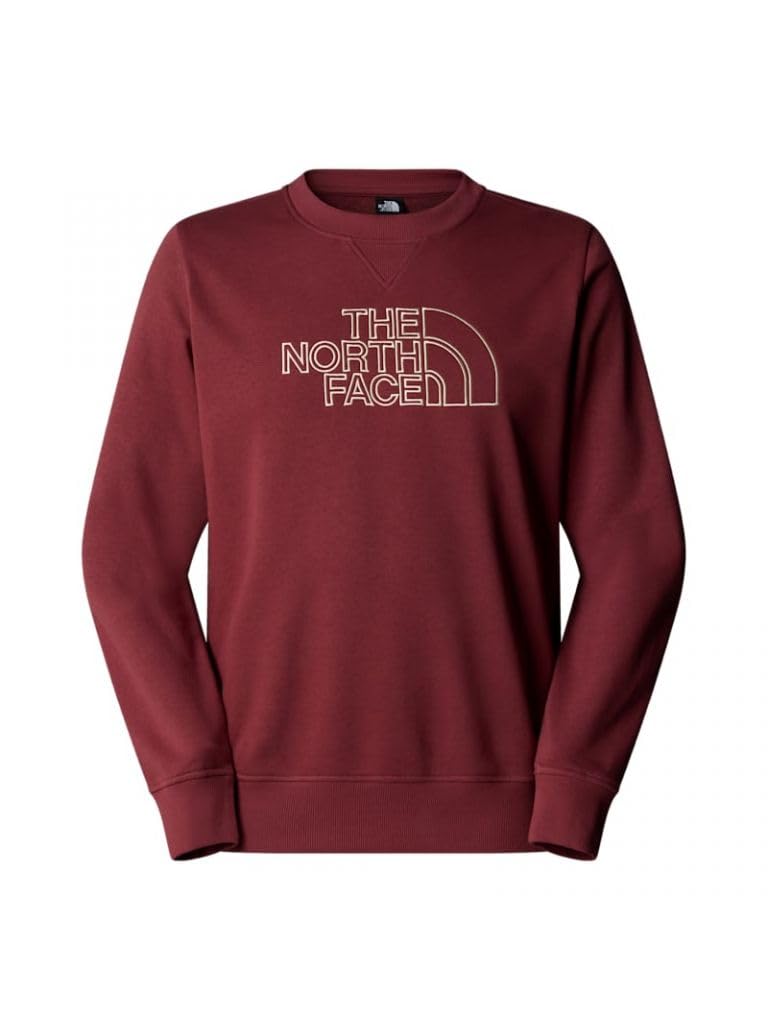 The North Face Men's Drew Peak Light Crew Sweatshirt, Sumac/Gravel, L