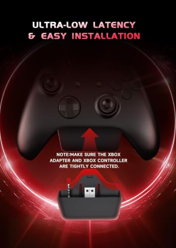 Image of RYR Wireless Gaming Headset for Xbox Series X|S, Xbox One, White-Red