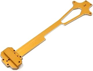 Rc Repairs Parts For WLtoys 124016 124017 124018 124019 1/12 RC Car Parts Metal Upgrade Two Layer Board Accessories Replacement Repair(Yellow)