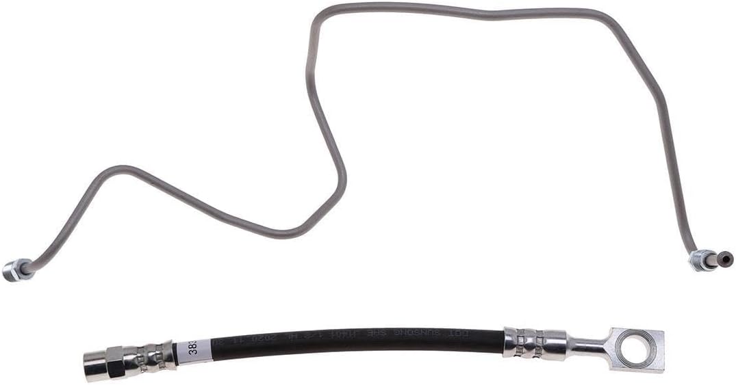 ‎A-Partrix Rear Brake Hose Replacement, 2PC Break Hydraulic Hose Kit Rear Brake Lines fits Audi TT 2006