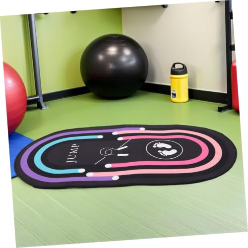 Alfombrilla silenciosa para cuerda de saltar 31.5x19 ovalada amortiguadora de impactos para ejercicio miniatura 6
