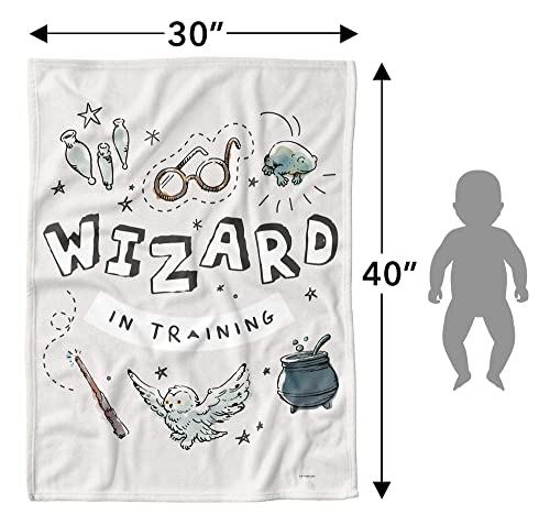 Harry Potter Fleece Baby Blanket, 30"X40" Wizard In Training, Unisex For Girls & Boys, Infants/Toddlers #TOP5