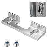 Euablfo Austauschstück Typ 115 für Schließbleche | 46x14,4x9 mm | 32 mm Lochabstand | Verstellbares Aufschraubstück aus Aluminiumlegierung | Universales Ersatzteil für Standard-Türöffner & Schließ
