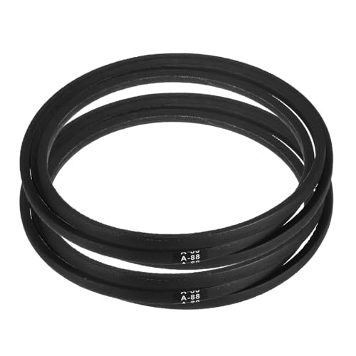 Image of uxcell 2pcs A88 or 4L900 Classic Wrapped Rubber V-Belt, 88 inch(2240mm) Inside Circumference, A Profile V Belt