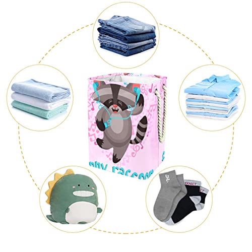 Panier à linge imperméable raton laveur bac de rangement pliable - 5