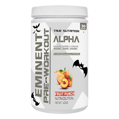Image of True Nutrition - Alpha Pre-Workout (400g, 30 Servings) | Fruit-Punch | Beta Alanine | Caffeine | L-Citrulline | Beet Root Extract | Velvet Bean Extract | Insane Pump | Extreme Energy | Enhanced Focus