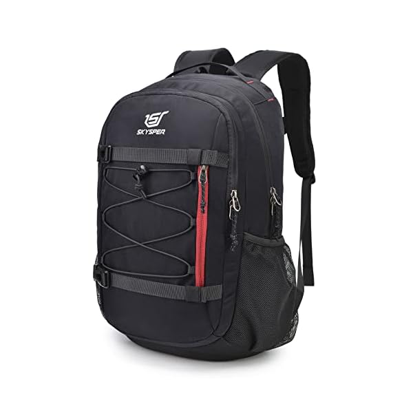 SKYSPER Hiking Backpack 25L Lightweight Travel Backpack Hiking Day Pack for Men Women(Black)