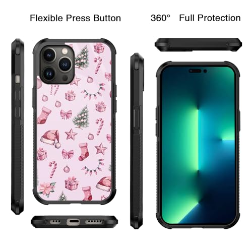 ZHUXUXITT Case for iPhone 14 Pro Max,Christmas Pink Cases for iPhone 14 Pro Max Design for Boys Girl Fans [Anti-Scratch] Non-Slip+Shockproof Rugged TPU Protective Phone Case by ZHUXUXITT - Image 3