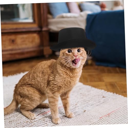 Sombrero para mascotas con pajarita WOONEKY miniatura 7