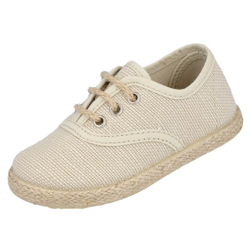 BATILAS 47631 Espadrilles en toile pour enfant, Taupe, 31 EU