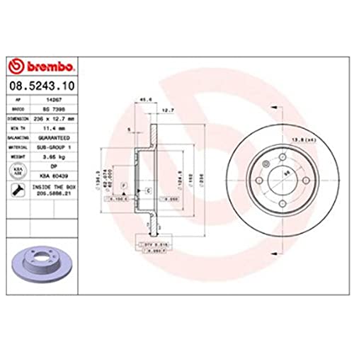 Disque de frein Breco BS 7398 pour éliminer les vibrations au freinage