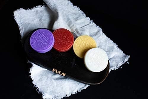 Viking Revolution Rasierseife Herren - Rasier Seife zur Verwendung mit Rasierpinsel & Schale für eine Sanfte Nassrasur, Shaving Soap, Rasierseife Set - 4er-Packung, je 70 g