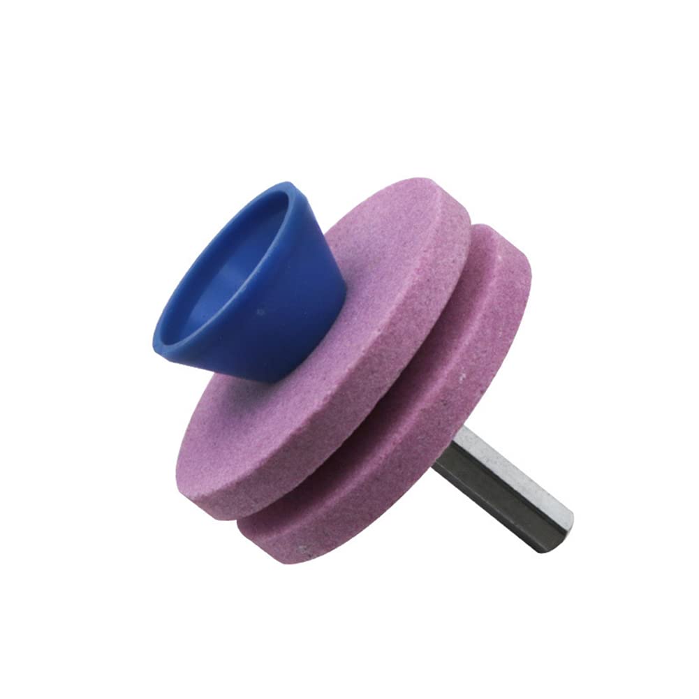 ALLZZY Lawn Mower Sharpener Grass Trimmer Blade Sharpening Stone Garden Brushcutter Knife Grinder Wheel Grinding Tool (Color : 2)
