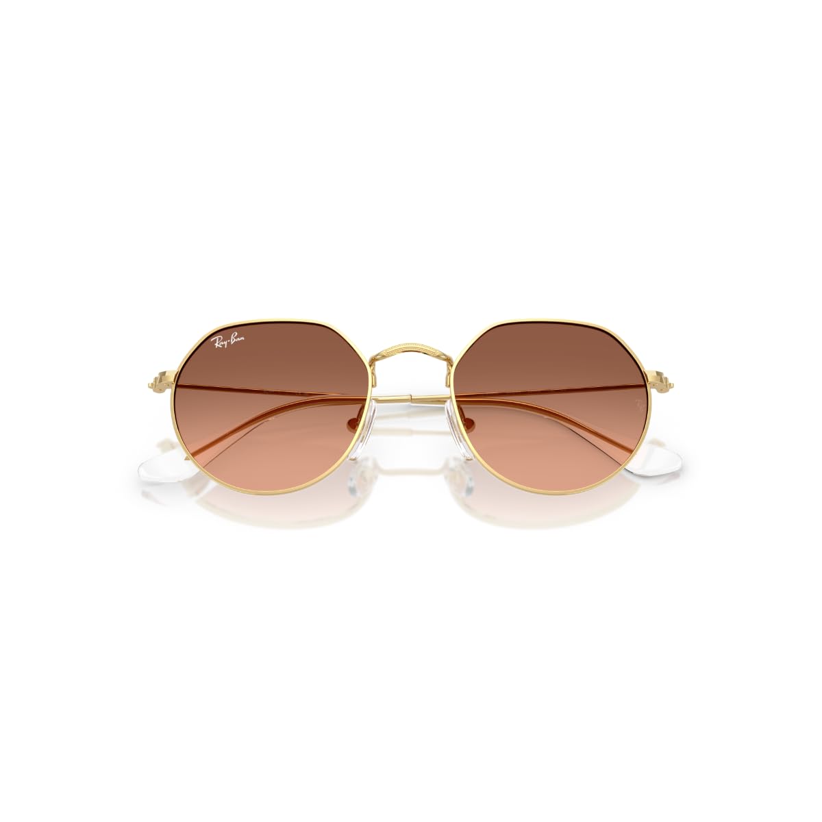Ray-Ban Unisex dziecięce okulary przeciwsłoneczne Rj9565s Jack, Złoty/Różowy Gradient Szary, 47 mm