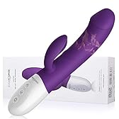 Mpermeabile 64Frequenza Riscaldamento automatico Doppia vibrazione Silenzioso siliconica Femmina Massaggiatore