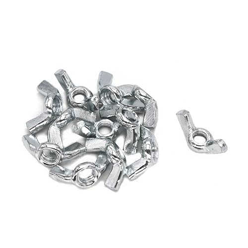 binifimux wing nuts 8-32 wing nuts fasteners parts butterfly nut hurrican shutter panel hand twist tighten ear wingnuts pack of 60
