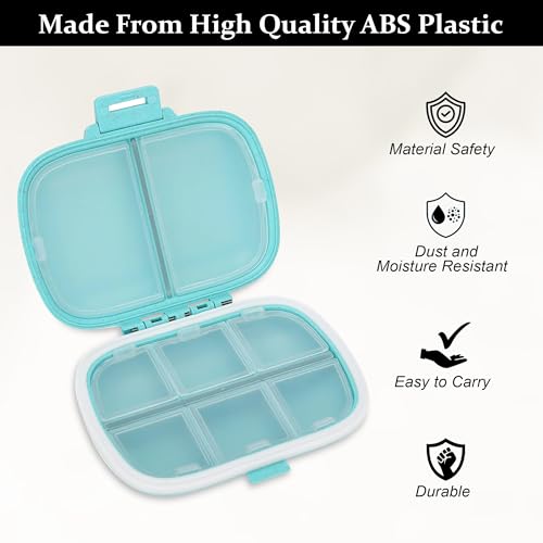 Image of GLUN Portable Empty First Aid Medicine Tablet Plastic Pouch Small Size, Mini Travel Medicine Pouch Waterproof Seal Handy Pills Pocket for Travels