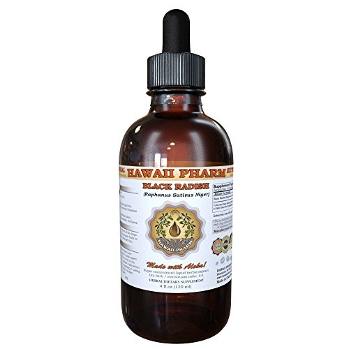 Black Radish Liquid Extract, Black Radish (Raphanus Sativus Niger) Dried Root Tincture Supplement 4 oz