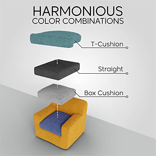 Paulato By Ga.i.co. Chair Cover - Armchair Cover - Armchair Slipcover - Soft Polyester Fabric Slipcover - 1-Piece Form Fit Stretch Stylish Furniture Protector - Microfibra Collection - Mango (Chair) #TOP6