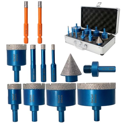 Kit de Brocas de Diamante con Vástago Triangular para Azulejo miniatura 1
