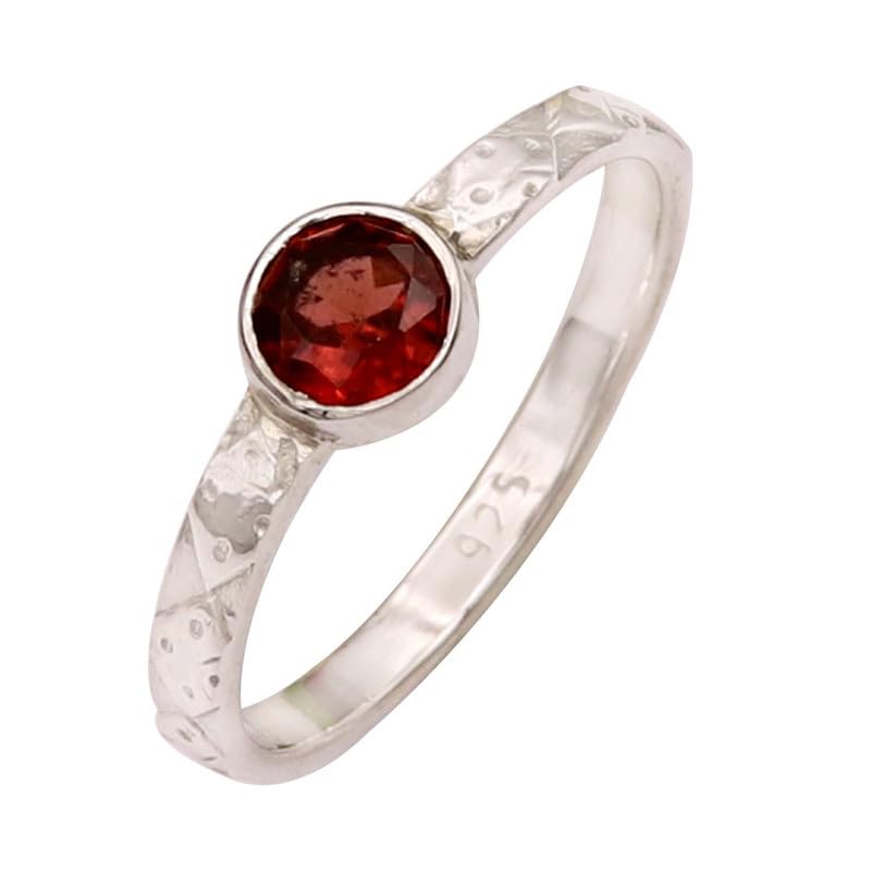 Edelstein Bandring 925 Sterling Silber Ring Herren & Damen Bandring Geschenkartikel Handgefertigter Schmuck TSR111