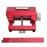 Garosa Schärfen von Schablern für Flugzeuge Meißel und Küchenwerkzeuge Angle Festes Honen für Holzbearbeitung und Köche mit Aluminiumlegierung 4,1 Zoll Länge (Rot)