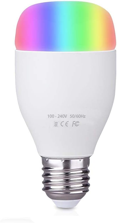 Bresuve Smart Wi-Fi Bluetooth Ampoule LED, Dimmable Multicolored Color Changing Lampe Bulb