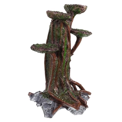 1個 水族館の沈んだ木 人工の水族館の植物 コーラル 水族館の風景の木 人工水草 丸太水槽 隠れ家 洞窟 魚 水槽の洞窟 水族館の盆栽の装飾 タンク 水生植物 人工観賞植物 枯れた木 Hohopeti