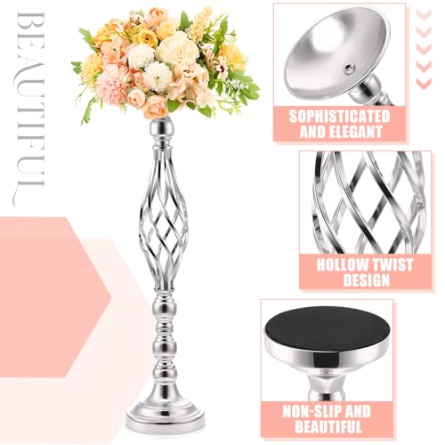 Rtteri Large Wedding Centerpiece Table Decorations Tall Metal Flower Arrangement Stand Elegant Flower Vase Candle Holder for Wedding Reception Table Party Event Hotel Home Decor - Image 6