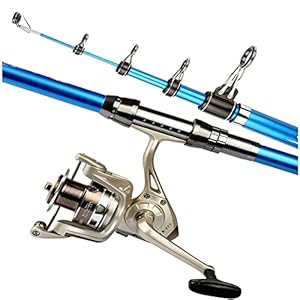 Visstang/visserspaal Telescopische hengel en reel Combo’s Volledige kit Carbon Fiber Hengel met gladde schuine draaiende wielen zoutwater en zoetwater vistuig Haspelcombo’s (Size : 3.6M)