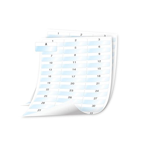 DYMO XTL Laminierte Kabeletikettenbogen, selbstlaminierend (54 mm x 23 mm), weiß
