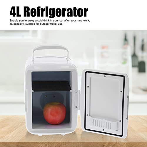 Mini geladeira, refrigerador e aquecedor de 4 litros, refrigerador compacto, geladeira portátil ótim
