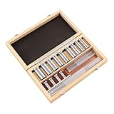 Keyway Broach Kit, 22PCS Keyway Broach Set, High-Speed Steel Metric Size Metal Processing Tool w/4 Pcs Broach & 13 Collared Bushing & 5 Gaskets for Iron Nylon & Stainless Steel