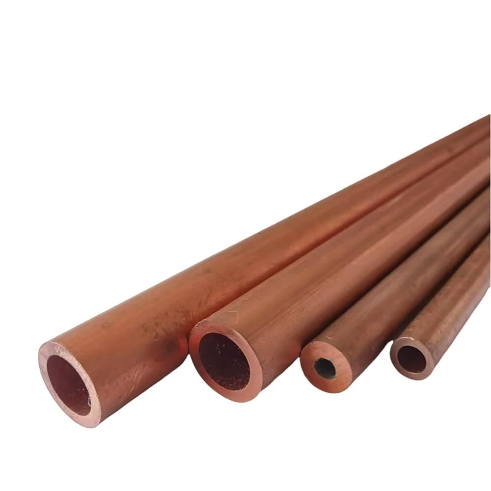 T2 starres gerades Rohr aus reinem Kupfer, 99,9% hohe Präzision for EDM und Kühlung, 1 Stück(100x27x1.5mm)