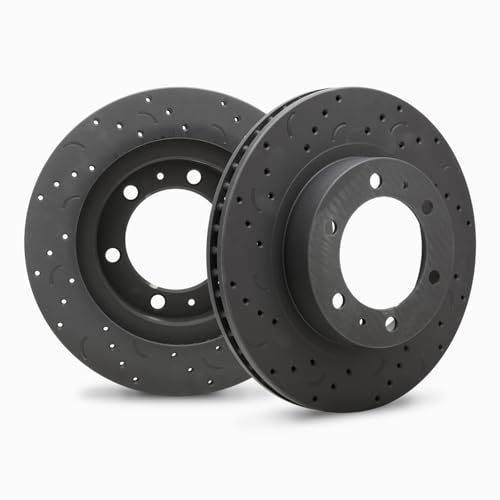 Hawk Performance Htc4918 Cross-drilled And Slotted Talon Rotors